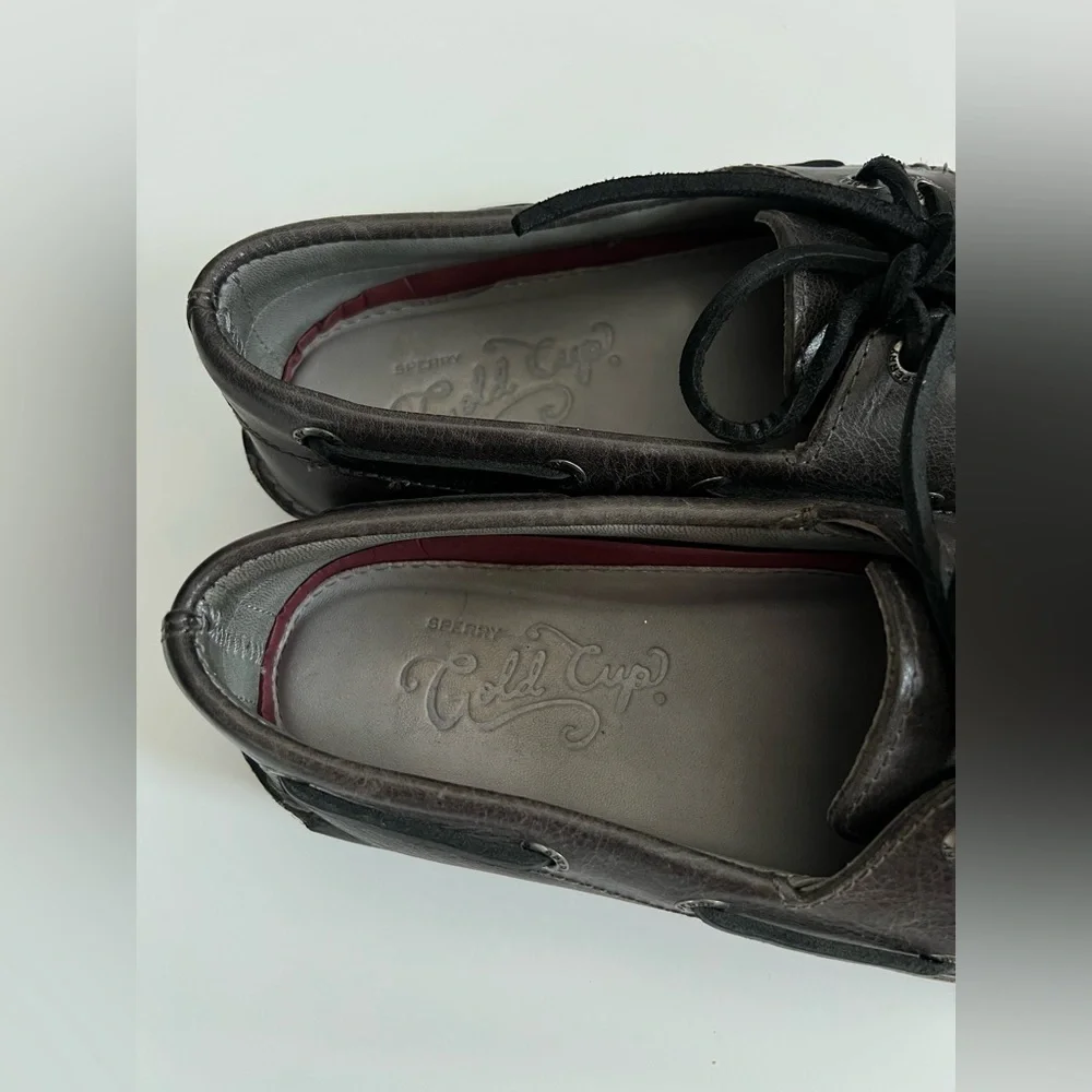 Sperry Gold Cup Boat Shoe in Midnight Grey